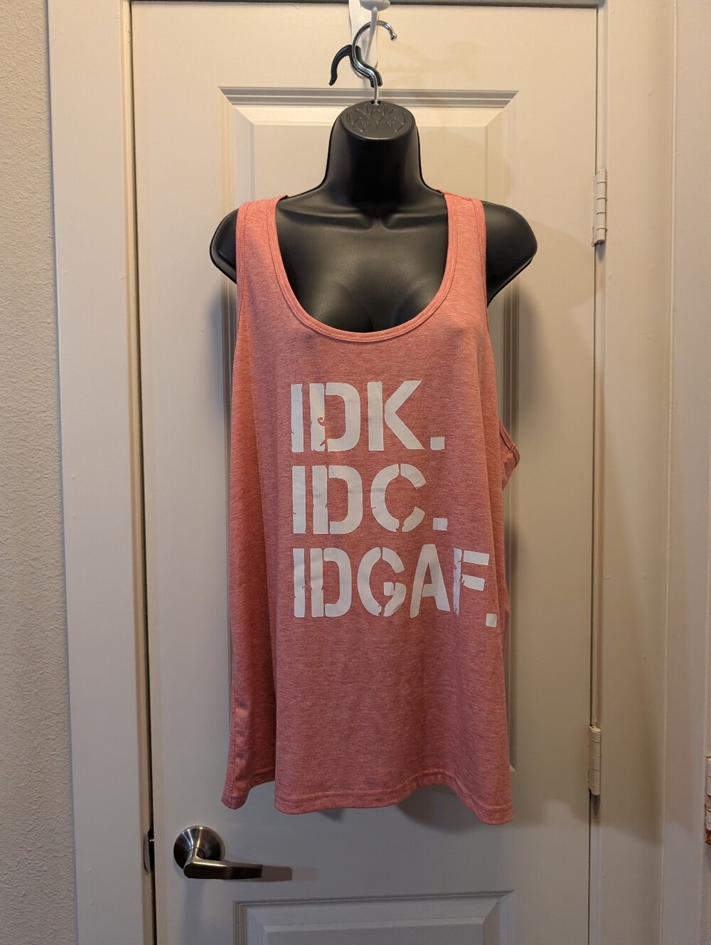 Plus Size IDK IDC IDGAF Graphic Tank